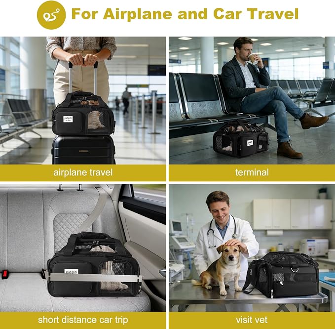 17x13x8 Frontier Allegiant Breeze Airline Approved top Expandable pet Carrier - Image 6