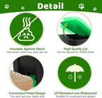 Dog Poop Trash Can Outside, 20L/5Gallon Dog Waste Trash Can - Image 3