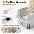 2PACK Stainless Steel Cat Litter Box - Image 3