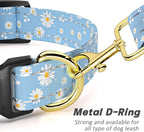 Reflective Dog Collar for Large Dogs, Cute Daisy Theme Adjustable Heavy-Duty - Image 5