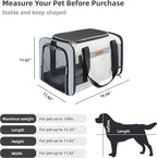 YUNIQUE Soft-Sided Cat & Dog Carrier - Image 2