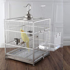 Big Bird Bath Cage, Cleaning Pet Supplies Cockatiel Bird Bathtub - Image 7
