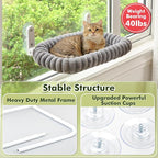 Cat Window Perch with Bolster, Cordless Foldable Cat Window Hammock with Strong - Image 9
