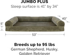 Furhaven Orthopedic Dog Bed for Large Dogs w/ Removable Bolsters & Washable - Image 2