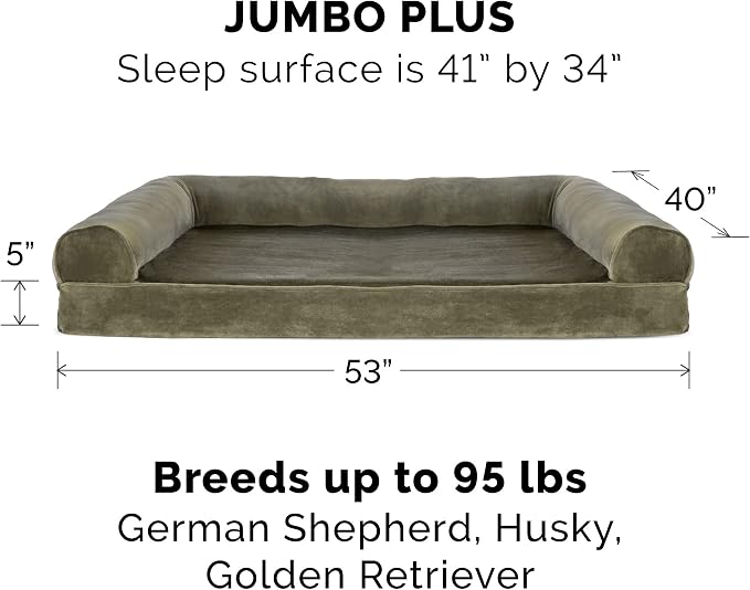 Furhaven Orthopedic Dog Bed for Large Dogs w/ Removable Bolsters & Washable - Image 2