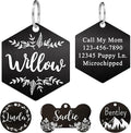 Ultra Joys Stainless Steel Pet ID Tag Dog Name Tags Personalized Front and Back by UltraJoys