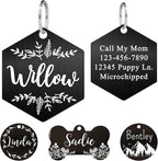 Ultra Joys Stainless Steel Pet ID Tag Dog Name Tags Personalized Front and Back - Image 3