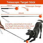 4Pack-Treat Pouch, Clicker for Training, Retractable Target Stick, Whistle for - Image 2