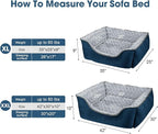 JOEJOY Rectangle Dog Bed for Large Medium Small Dogs - Image 4