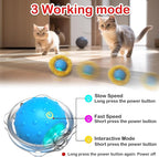 Interactive Cat Toys Ball Fast Rolling in Pocket, Motion Activate Chirping Cat - Image 3
