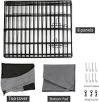 PETIME Foldable Metal Dog Exercise Pen/Pet Puppy Playpen Kennels Yard Fence - Image 5