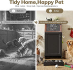 Flip-Top Dog Feeding Station, Dog Food Cabinet - Image 7