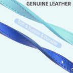 PUPTECK 2 PCS Soft Genuine Leather Cat Kitten Collar - Image 5