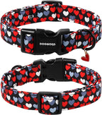 DOGWONG Red Heart Dog Collar, Cute Valentine Collar, Valentine's Day Dog Collar - Image 2