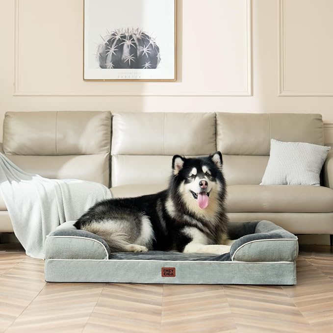 EHEYCIGA Orthopedic XL Dog Beds, Waterproof Memory Foam Dog Bed - Image 9