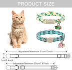 ARING PET 2 Pack St Patrick's Day Cat Collar, Breakaway Kitten Small Cute Green - Image 6