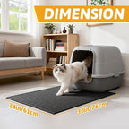 Pieviev Cat Litter Mat Double Layer Waterproof Urine Proof Trapping Mat 1 Pack) - Image 2