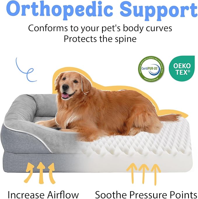 Orthopedic Removable Large Dog Bed -XL Large Dog Bed - Image 2