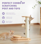 Made4Pets Cat Scratching Post Cat Scratcher Kitten Toys - Image 2