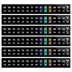 AQUANEAT 6 PCS Aquarium Thermometer Strips, Fish Tank Thermometer Sticker by Aquaneat