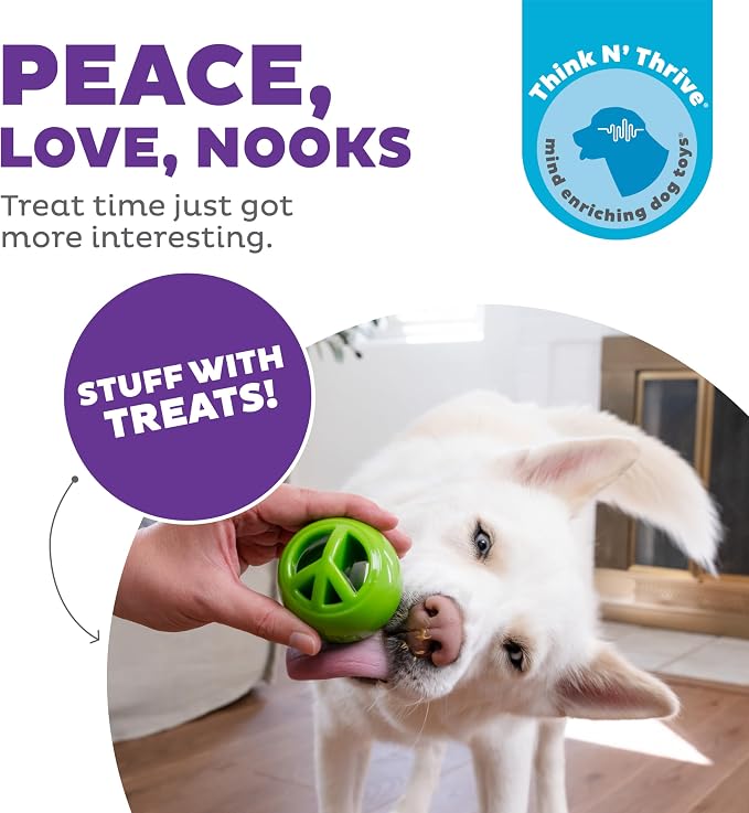 Outward Hound Nooks Peace Interactive Durable Treat-Dispensing Dog Toy - Image 3