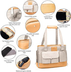 Dog Carrier, Cat Carrier, Pet Carrier, Foldable Waterproof Premium PU Leather - Image 3