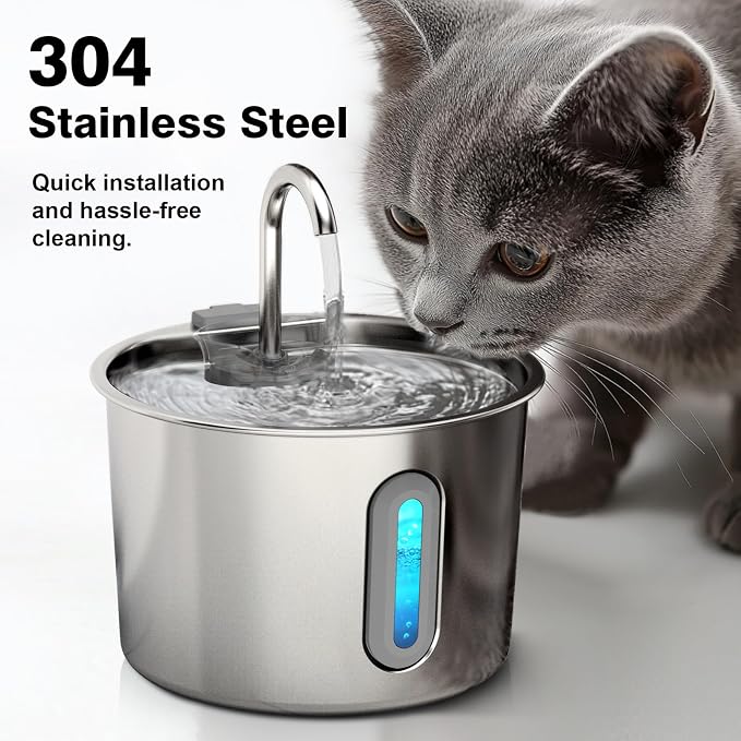 Cat Water Fountain, 74oz/2.2L Cat Fountain - Image 2