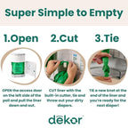 Diaper Dekor CLASSIC Diaper Pail Refills 2 Count Unscented Exclusive - Image 4