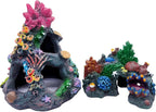 Tfwadmx Aquarium Coral Decoration Resin Fish Tank Hiding Mountain Cave Betta by Tfwadmx