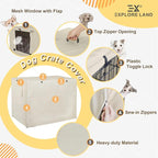 Explore Land 30 inches Dog Crate Cover Heavy Duty Polyester Pet Kennel Sunshade - Image 3