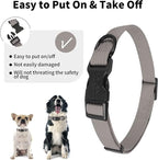 lynxking Dog Collar Soft Padded Breathable Cotton Solid Color Strong Adjustable - Image 4