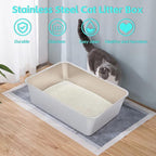 Stainless Steel Litter Box, Metal Litter Box, Cat Litter Box - Image 6