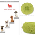 Calming Donut Dogs Beds for Small Dogs Washable, 19inch Fluffy Round Puppy Bed - Image 4