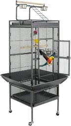 ZENY 61-inch Playtop Parrot Bird Cages, Wrought Iron Large Birdcage by ZENY
