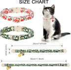 Cat Collar, Pretty Flower Kitten Collars - Image 6