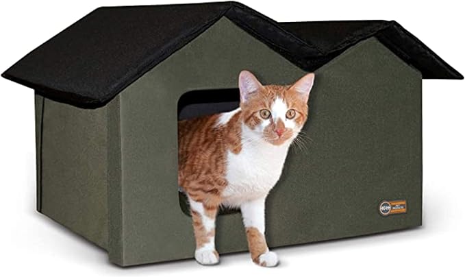 K&H Pet Products Extra-Wide Outdoor Cat House by KHPetProducts