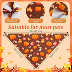 Chunful 100 Pieces Thanksgiving Dog Bandanas Bulk Fall Autumn Pet Bandanas - Image 3