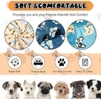 Rezutan 1 Pack 3 Blankets for Dogs, Dog Blanket for Small Pet Cat, Premium Soft - Image 2