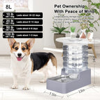 Automatic Water Dispenser Large: Upgraded 100% BPA-Free 8L Light Gray Stainless - Image 3