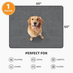 Washable Pee Pads for Dogs, 60x60 Reusable Whelping Pads, Absorb Dog Mats - Image 6