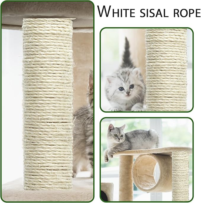 Cat Sisal Rope 164-Feet 4mm for Scratcher Repair and Replace Scratching Post - Image 2