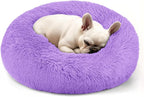 Dogs Bed for Small Dogs, Anti-Anxiety Washable Round Bed by Hoewina