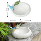 MUMTOP Bird Baths for Outdoors, Antique Outdoor Garden Bird Bath Resin Birdbath - Image 5