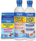 API Aquarium Starter Bundle Pack: One API QUICK START 16 oz., one API STRESS by API