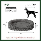 BALANCE Calming Dog Bed for Large Sized Dogs, 36 Inches Oval Washable Pet Bed - Image 5
