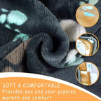 Dog Blankets Washable, 3 Pack Dog Blanket Washable 41" x 31", Fuzzy Soft Pet - Image 2