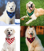 Christmas Plaid Dog Bandana - Image 6
