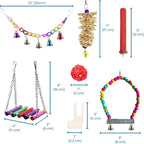 SunGrow Parrot Swing and Perch Bundle, Keep Birds from Hatching Plans - Image 7