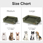 FUKUMARU Dog Couch Bed, Corduroy Cozy Cat Bed - Image 6