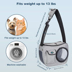 OWNPETS Pet Sling Carrier, Pet Airline Carrier Travel Bag, Fit 10~13lb Small - Image 7